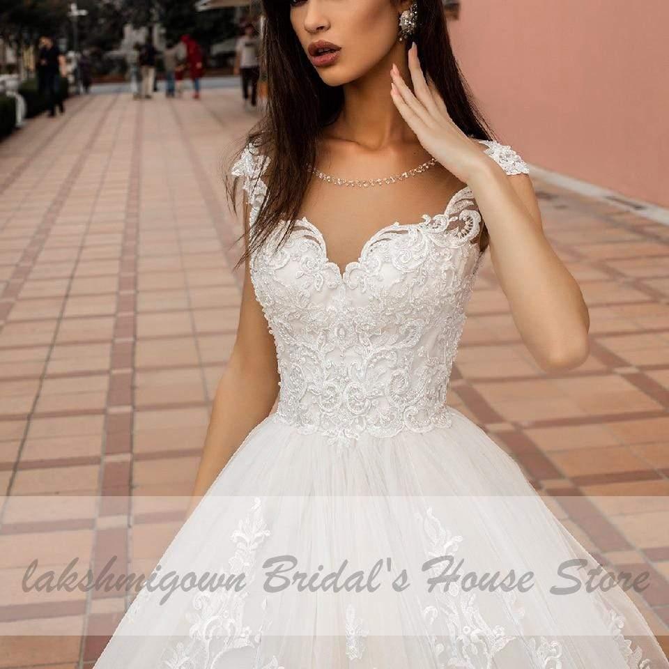 NumberSea Luxury African Wedding Gowns Muslim Wedding Dresses