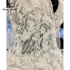 NumberSea Luxury Floral Lace Appliques Wedding Gowns Women 2025 Abito Sposa Elegant Bridal Boho Wedding Dresses Beading Spaghetti Straps