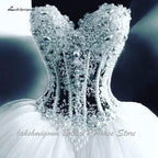 NumberSea Luxury Saudi Arabia Ball Gown Wedding Dresses For Bride