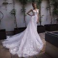 NumberSea Meerjungfrau-Brautkleider mit abnehmbarem Rock, Blush Pink