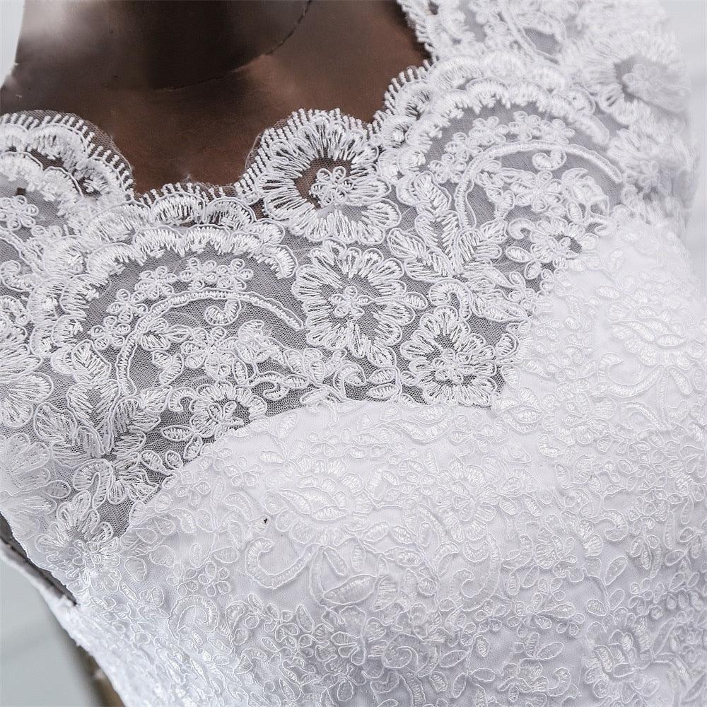 NumberSea New Applique wedding dress formal robe mariage Vestidos de Novia bridal dress vestido de festa Beach wedding dresses
