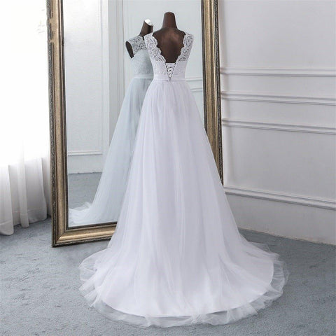 NumberSea Neue Applique hochzeit kleid formale robe mariage Vestidos de Novia brautkleid vestido de festa Strand hochzeit kleider