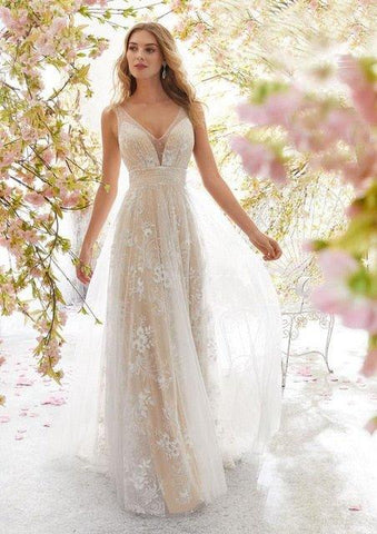 NumberSea Neues Brautkleid, sexy, rückenfreies, ärmelloses Spitzenkleid für Damen