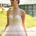 NumberSea Princess Blush Pink Tulle Wedding Dress