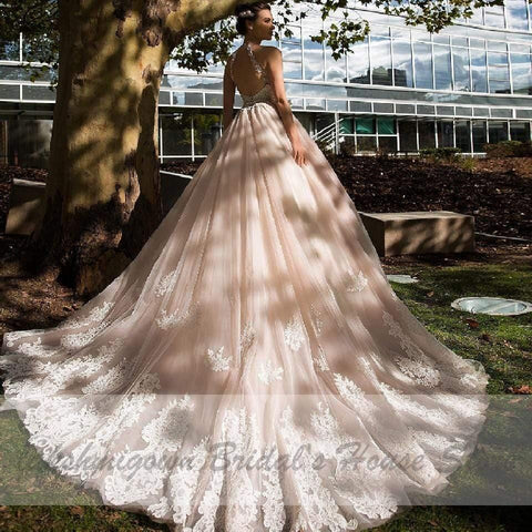 NumberSea Princess – Brautkleid aus Tüll in Zartrosa