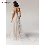 NumberSea Princess Champagne Wedding Dress A Line New Designer