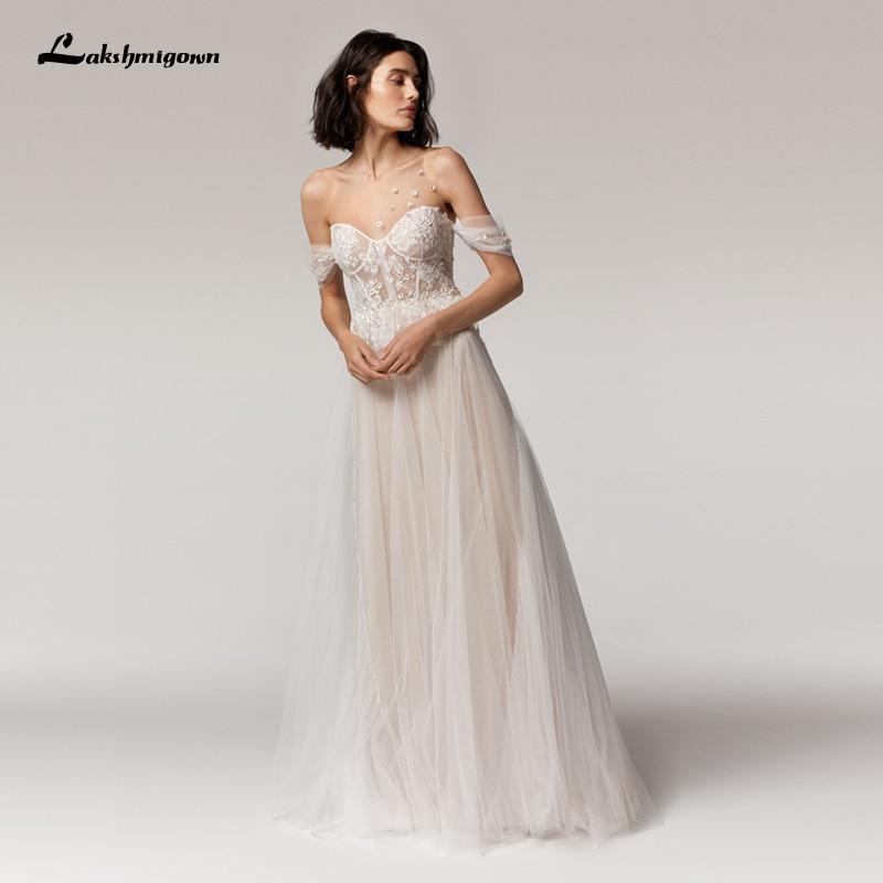 NumberSea Princess Champagne Wedding Dress A Line New Designer