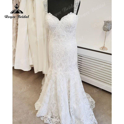 NumberSea robe de mariée sirene 2025 Sexy Spitze Appliques Liebsten Meerjungfrau/Trompete Hochzeit Kleid Backless Brautkleid für Frauen Nach 