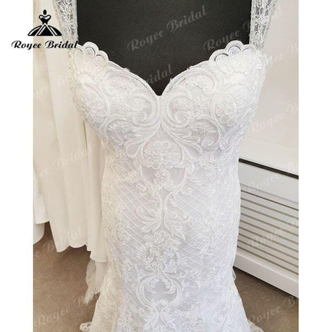 NumberSea robe de mariée sirene 2025 Sexy Spitze Appliques Liebsten Meerjungfrau/Trompete Hochzeit Kleid Backless Brautkleid für Frauen Nach 