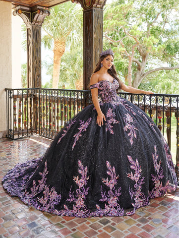 Schulterfreies Cape Quinceanera-Kleid von House of Wu 26079