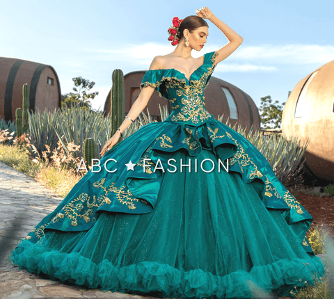 Schulterfreies Charro Quinceanera-Kleid von Ragazza M35-135
