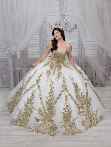 Schulterfreies Korsett-Quinceanera-Kleid von House of Wu 26063