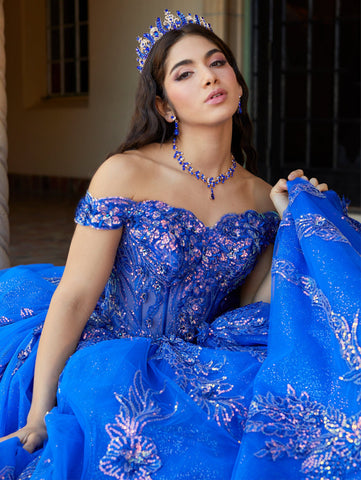 Schulterfreies Korsett-Quinceanera-Kleid von House of Wu 26063