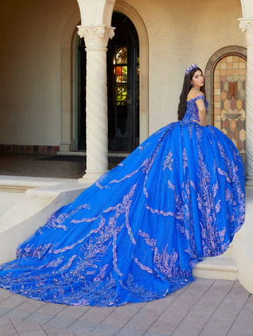 Schulterfreies Korsett-Quinceanera-Kleid von House of Wu 26063