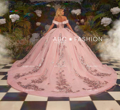 Schulterfreies Korsett-Quinceanera-Kleid von Ragazza EV44-644