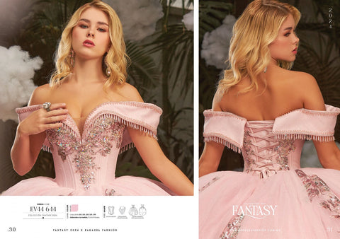 Schulterfreies Korsett-Quinceanera-Kleid von Ragazza EV44-644