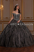Schulterfreies Glitzer-Quinceanera-Kleid von House of Wu 26937