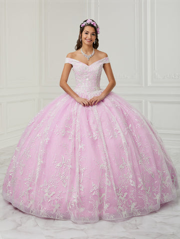 Schulterfreies Quinceanera-Kleid von Fiesta Gowns 56428