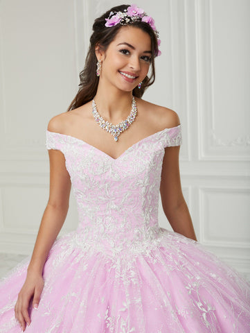 Schulterfreies Quinceanera-Kleid von Fiesta Gowns 56428