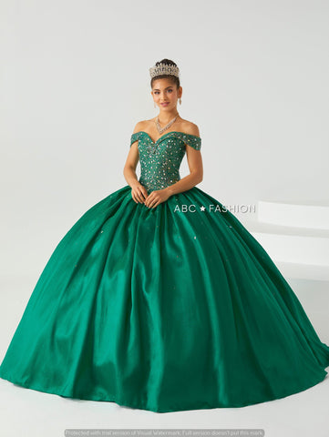 Schulterfreies Quinceanera-Kleid von Fiesta Gowns 56438