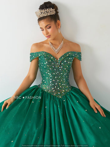 Schulterfreies Quinceanera-Kleid von Fiesta Gowns 56438
