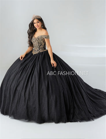 Schulterfreies Quinceanera-Kleid von Fiesta Gowns 56446