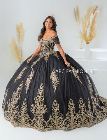 Schulterfreies Quinceanera-Kleid von Fiesta Gowns 56448