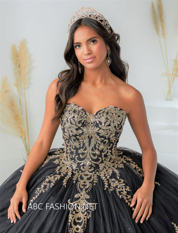 Schulterfreies Quinceanera-Kleid von Fiesta Gowns 56448