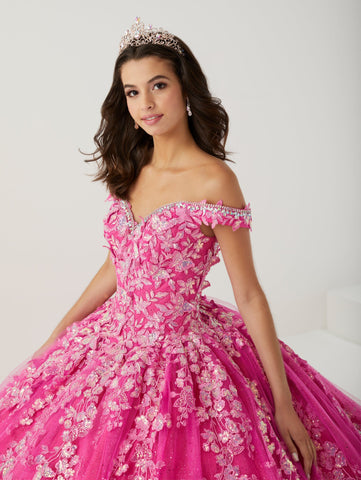 Schulterfreies Quinceanera-Kleid von Fiesta Gowns 56471