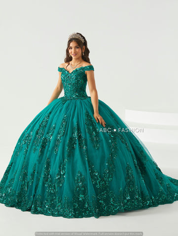 Schulterfreies Quinceanera-Kleid von House of Wu 26002