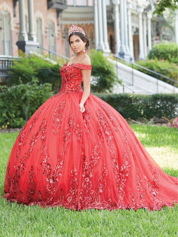 Schulterfreies Quinceanera-Kleid von House of Wu 26002