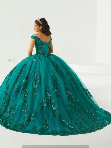 Schulterfreies Quinceanera-Kleid von House of Wu 26002