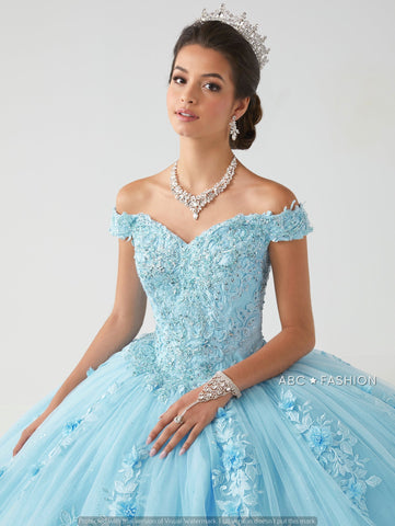 Vestido de quinceanera ombro a ombro da House of Wu 26004