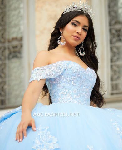 Schulterfreies Quinceanera-Kleid von House of Wu 26022