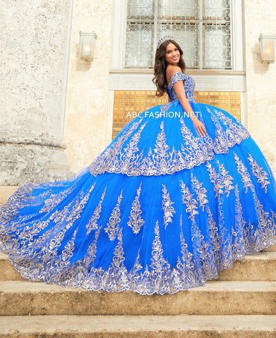 Schulterfreies Quinceanera-Kleid von House of Wu 26023