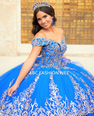 Schulterfreies Quinceanera-Kleid von House of Wu 26023