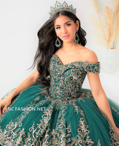 Schulterfreies Quinceanera-Kleid von House of Wu 26023
