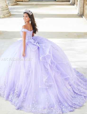 Schulterfreies Quinceanera-Kleid von House of Wu 26026
