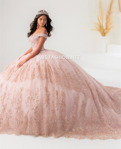 Schulterfreies Quinceanera-Kleid von House of Wu 26031