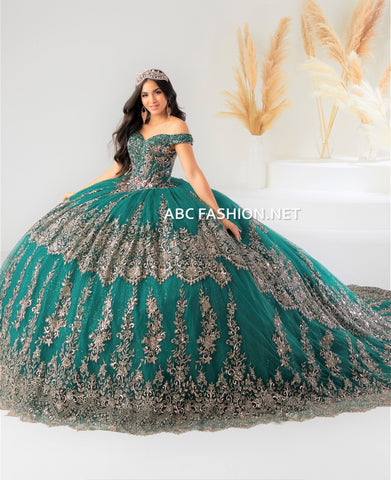 Schulterfreies Quinceanera-Kleid von House of Wu 26031