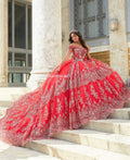 Schulterfreies Quinceanera-Kleid von House of Wu 26031