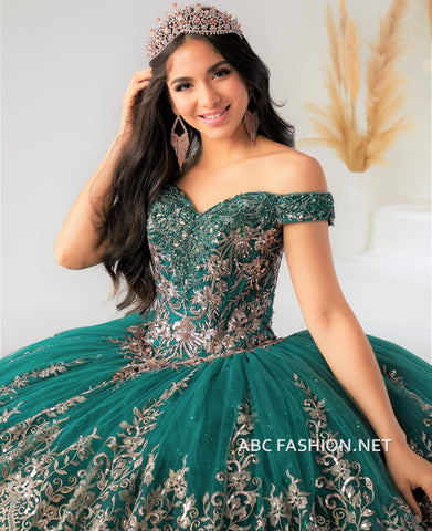 Schulterfreies Quinceanera-Kleid von House of Wu 26031