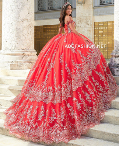 Schulterfreies Quinceanera-Kleid von House of Wu 26031