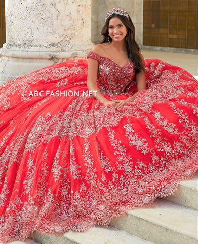 Schulterfreies Quinceanera-Kleid von House of Wu 26031