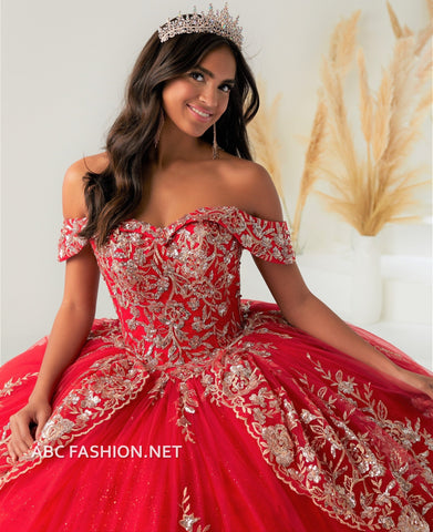 Schulterfreies Quinceanera-Kleid von House of Wu 26037