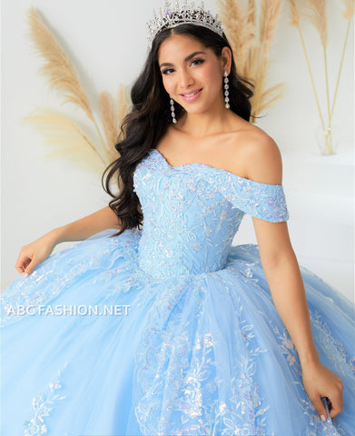 Schulterfreies Quinceanera-Kleid von House of Wu 26037
