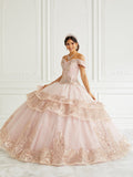 Robe d'épaule tombée pour Quinceañera par LA Glitter 24091