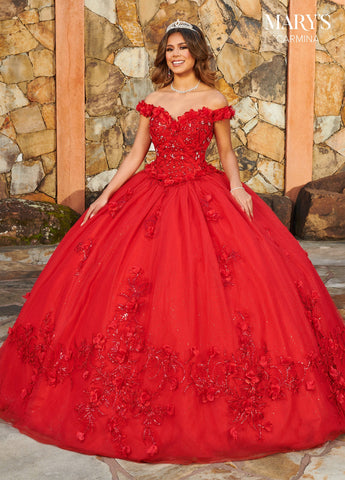 Schulterfreies Quinceanera-Kleid von Mary's Bridal MQ1108