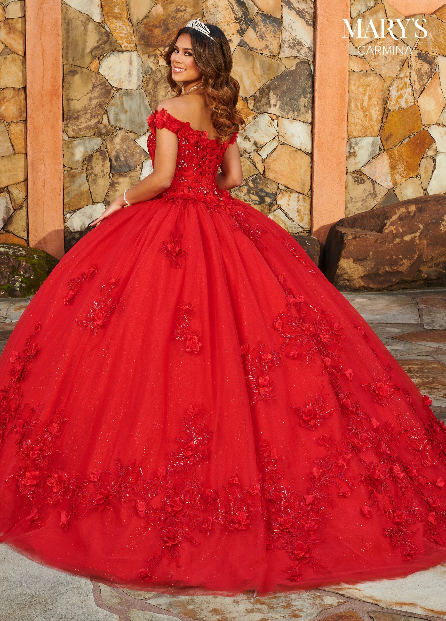 Off Shoulder Quinceanera Dress by Mary's Bridal MQ1108