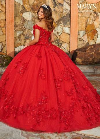 Schulterfreies Quinceanera-Kleid von Mary's Bridal MQ1108
